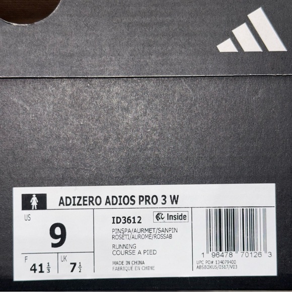 adidas Pink and Black Athletic Shoes - Picture 16 of 16